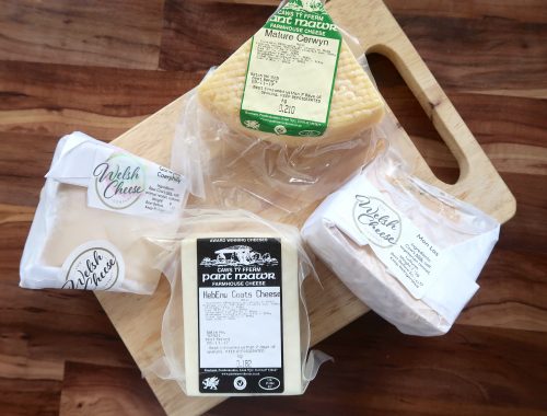 Selection of Cheese from the Welsh Cheese Company subscription service